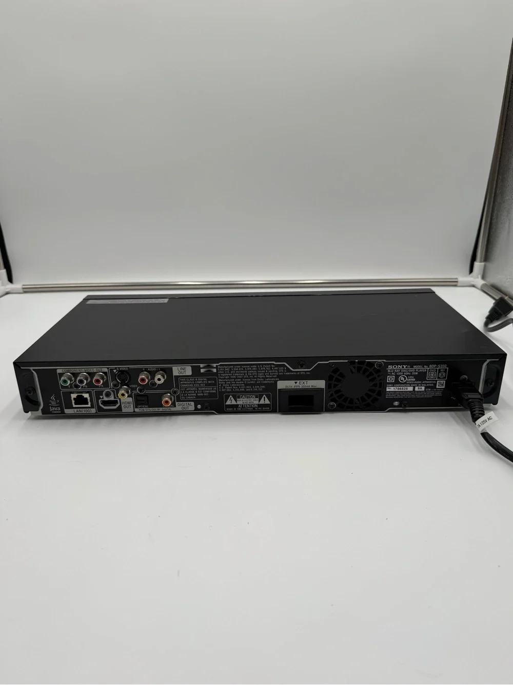 Sony BDP-S350 Blu-ray DVD Player HDMI Remote Tested Works w/ HDMI AV Cables